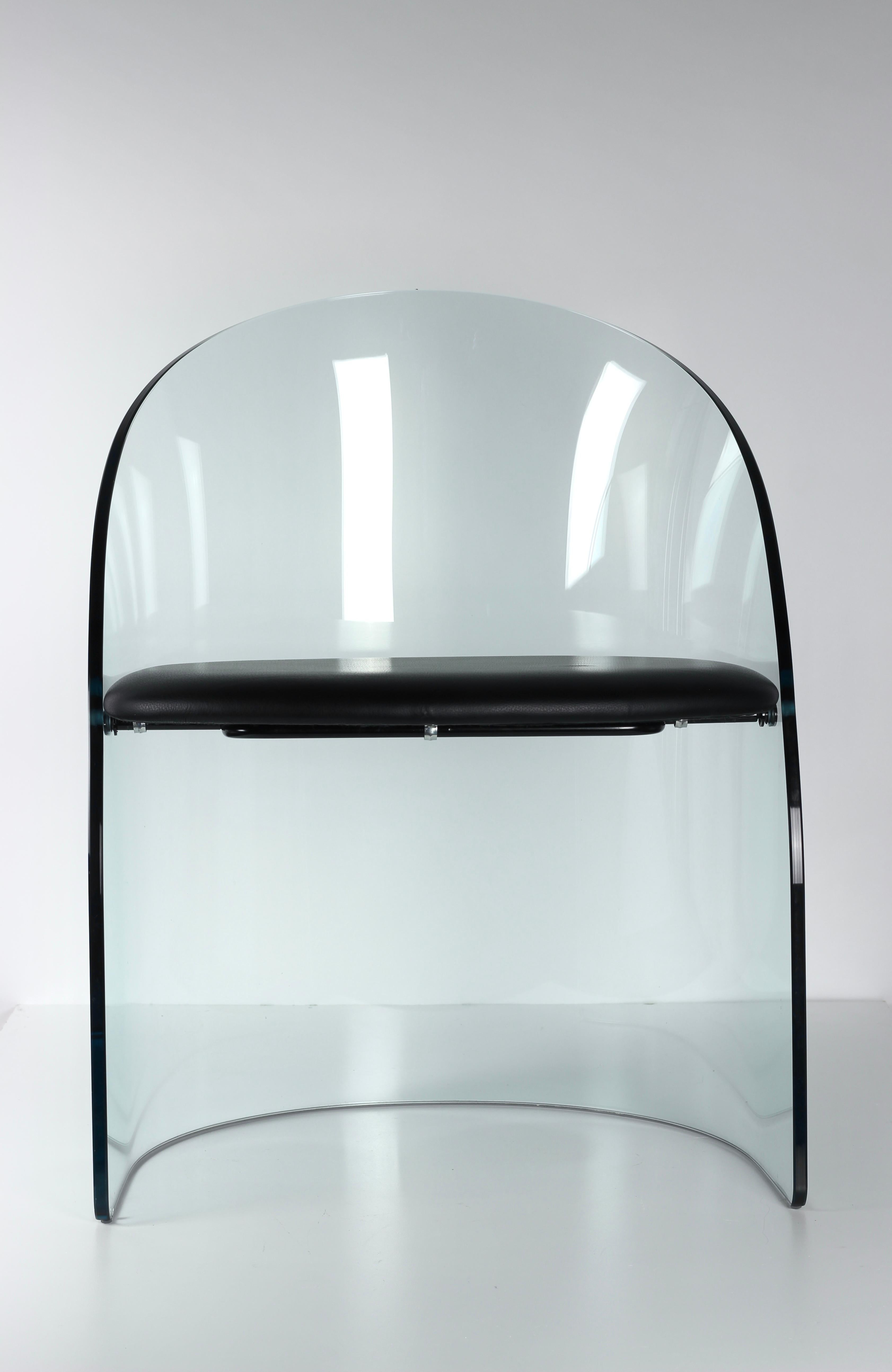 Glass chair in the Manner of Louis Dierra For Sale 7