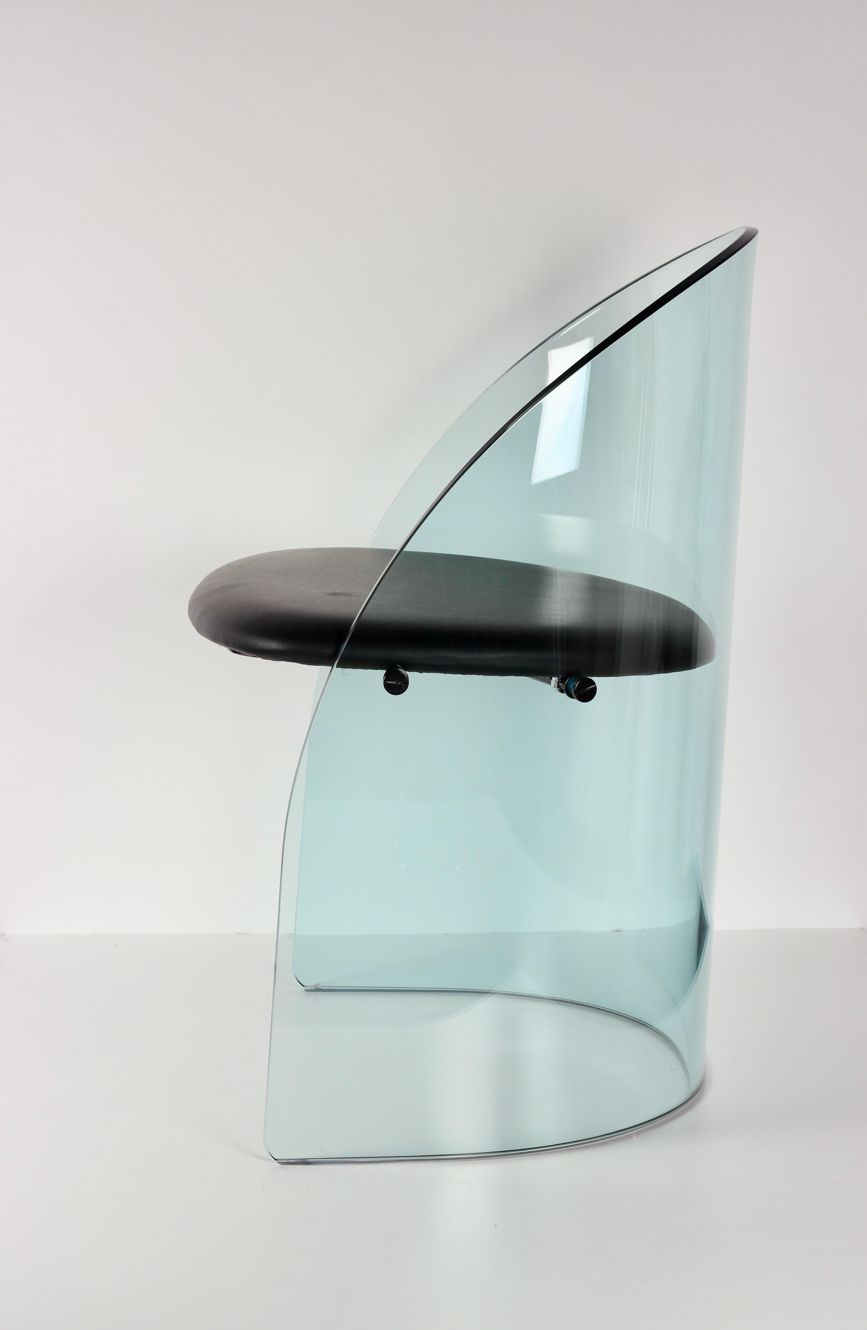 Glass chair in the Manner of Louis Dierra For Sale 8