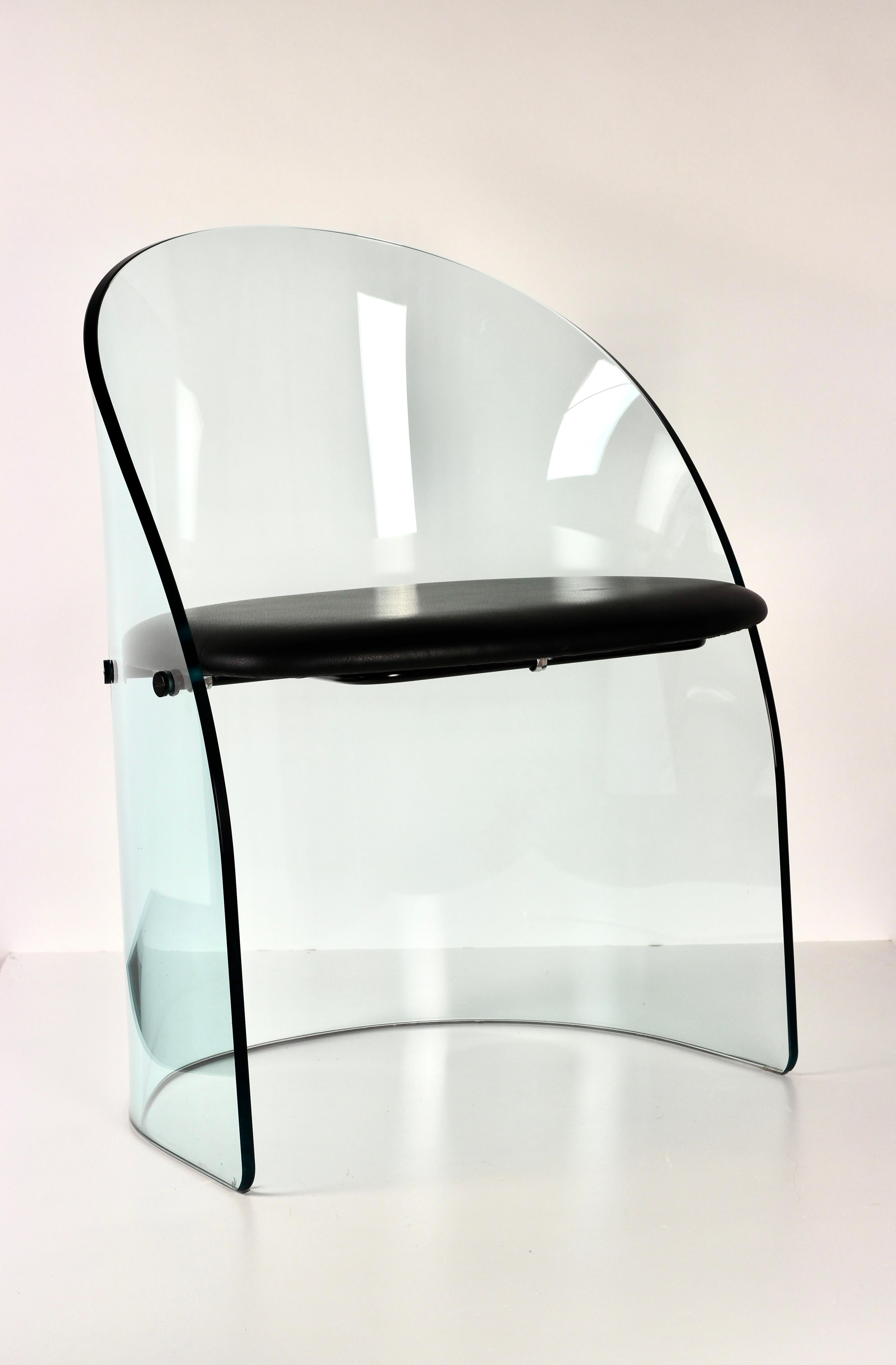 Glass chair in the Manner of Louis Dierra For Sale 8