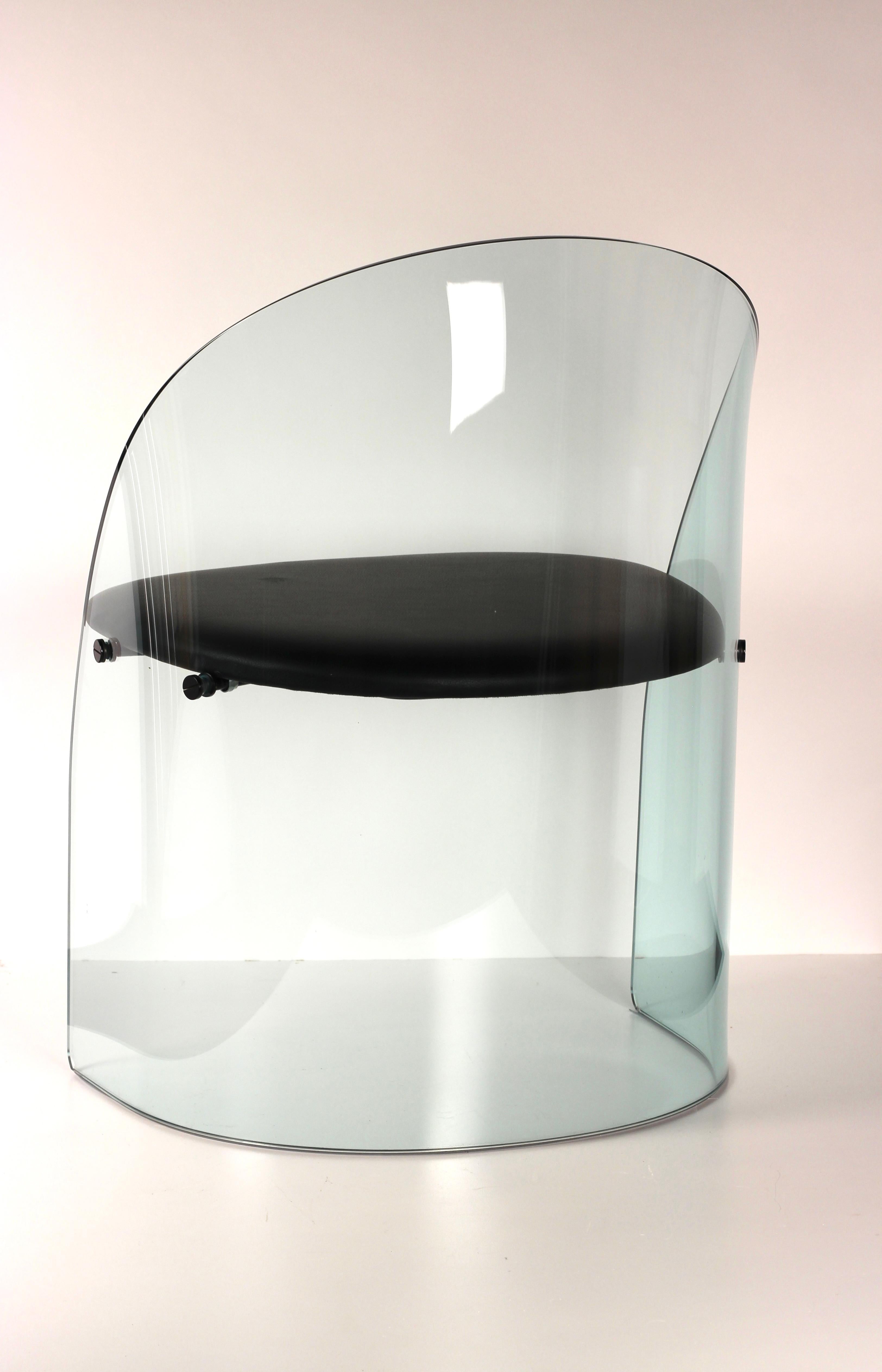 Glass chair in the Manner of Louis Dierra For Sale 2
