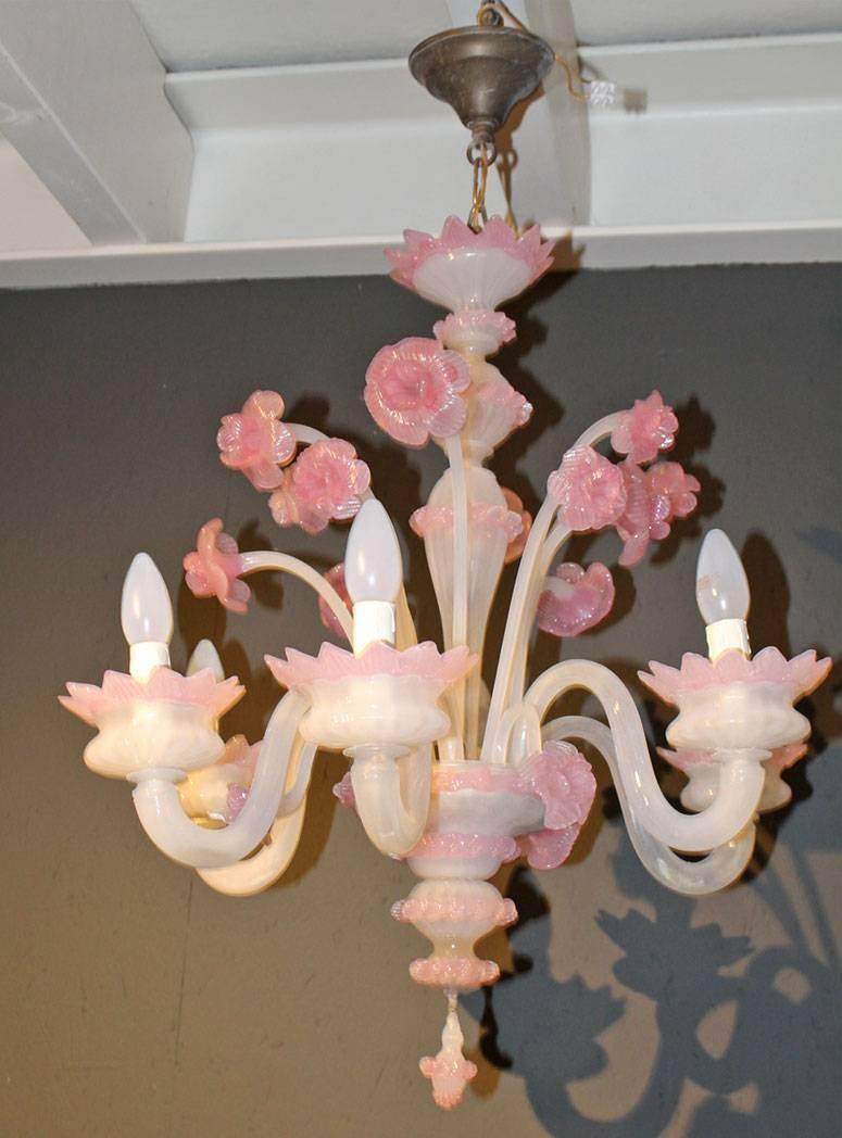 Glass Chandelier 19th Century In Good Condition For Sale In Udenhout, NL