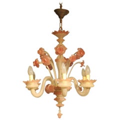 Lampadario in vetro del XIX secolo