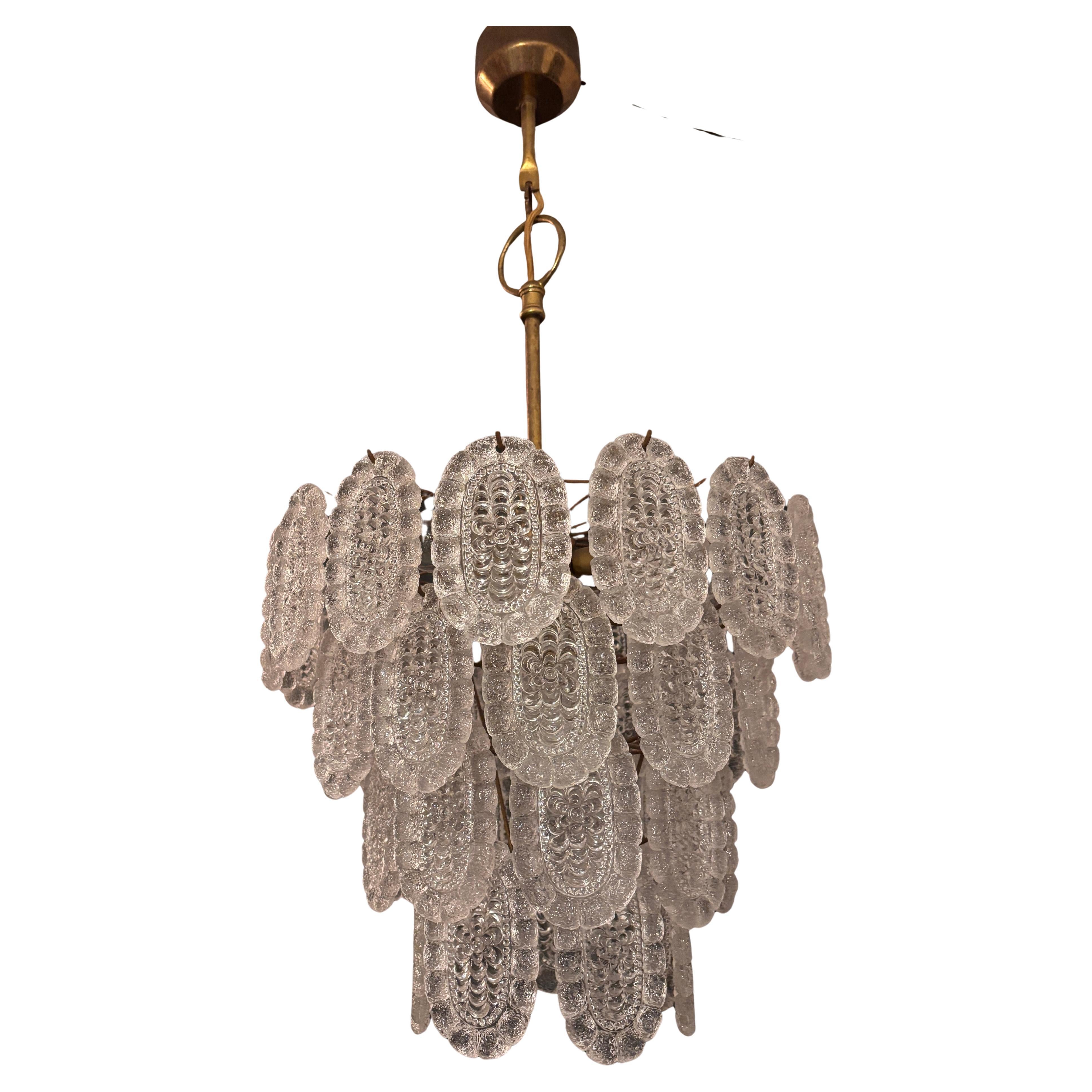 Glass chandelier 60s