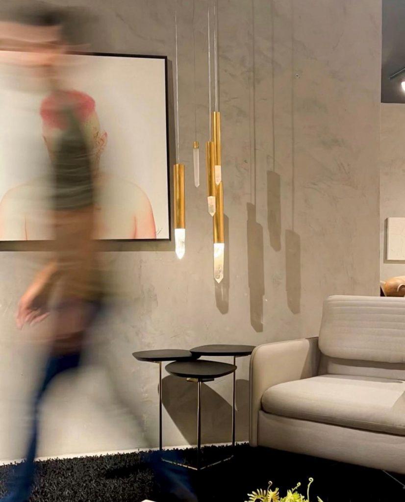 Lampadario in vetro di Aver in vendita 7