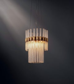 Lustre en verre par Aver
