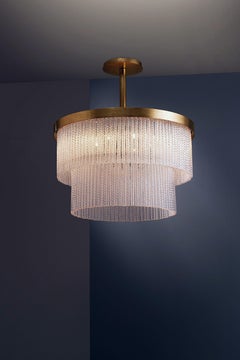 Glass Chandelier by Aver