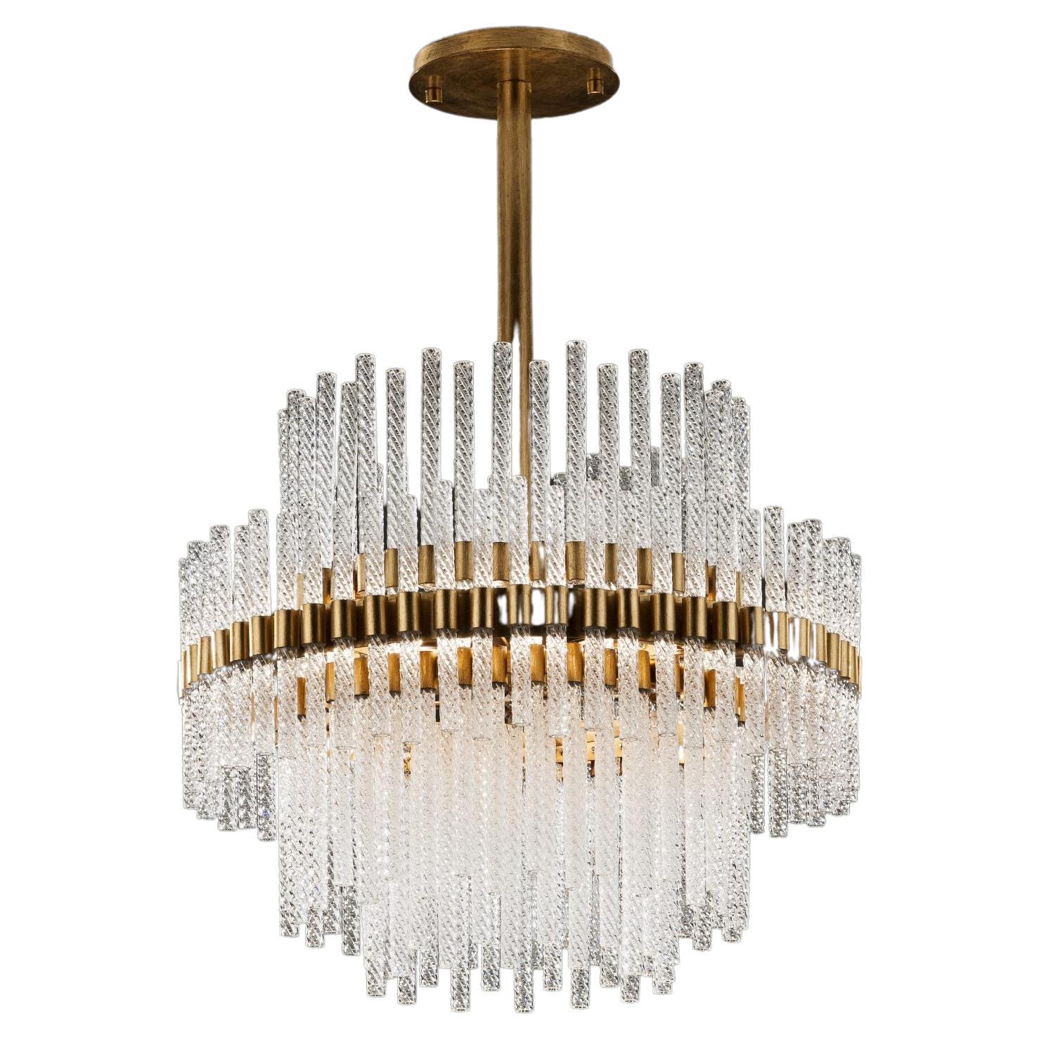 Glass Chandelier by Aver