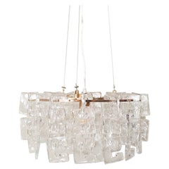 Glass Chandelier by Carlo Nason for Mazzega, 1960
s