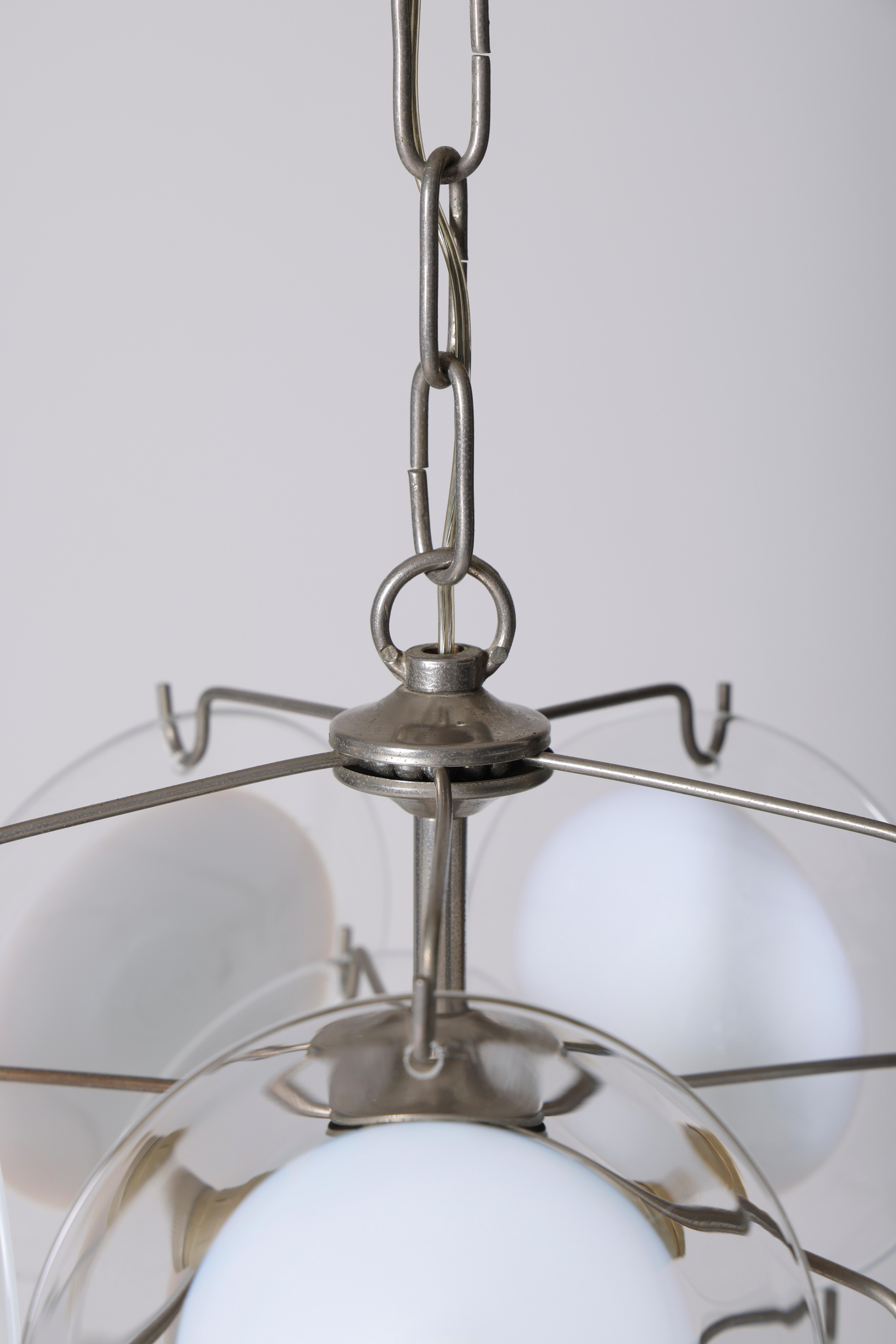 Glass chandelier by Gino Vistosi for Venini For Sale 2