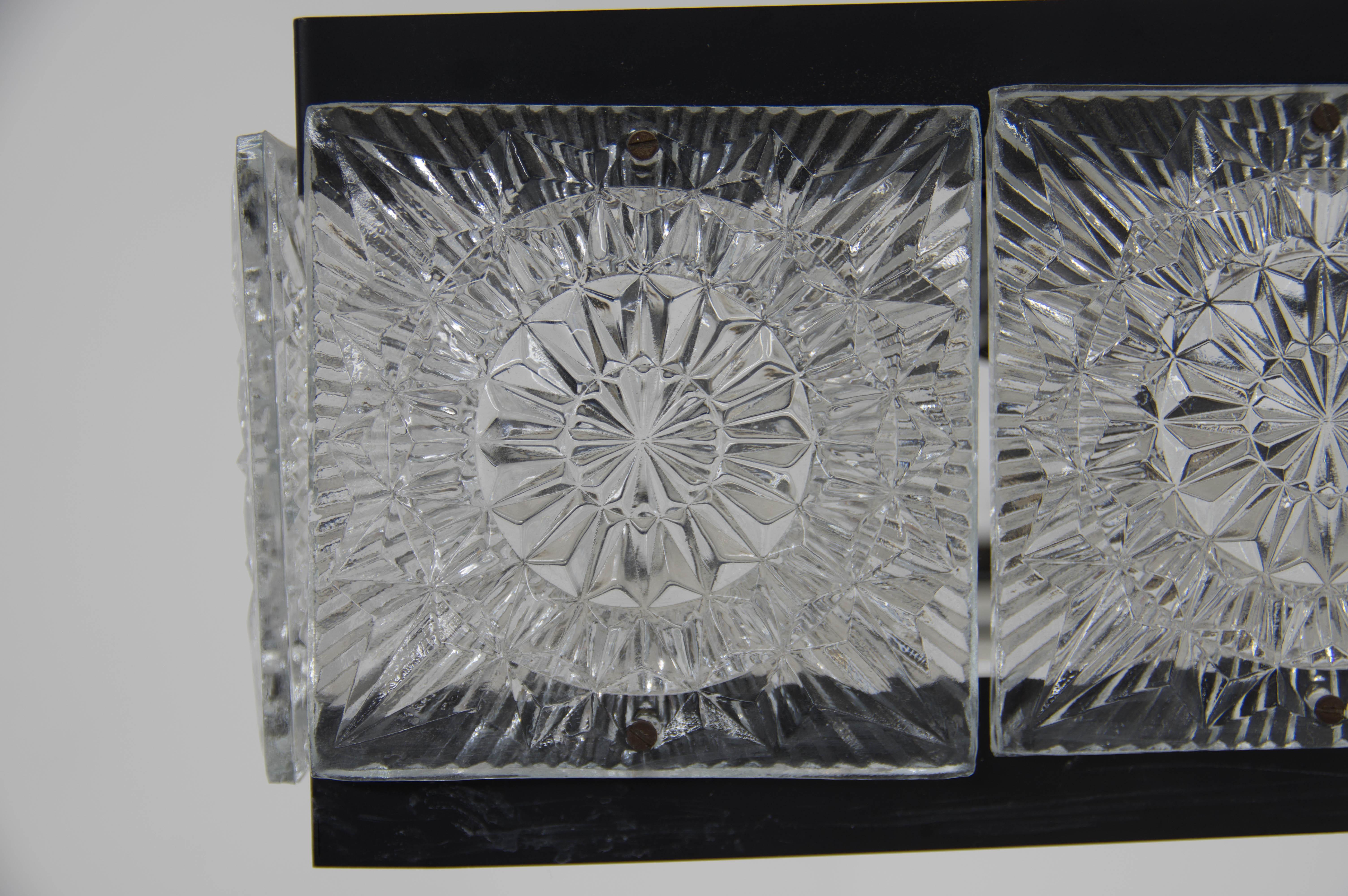 Late 20th Century Glass Chandelier by Kamenicky Senov, 1970s