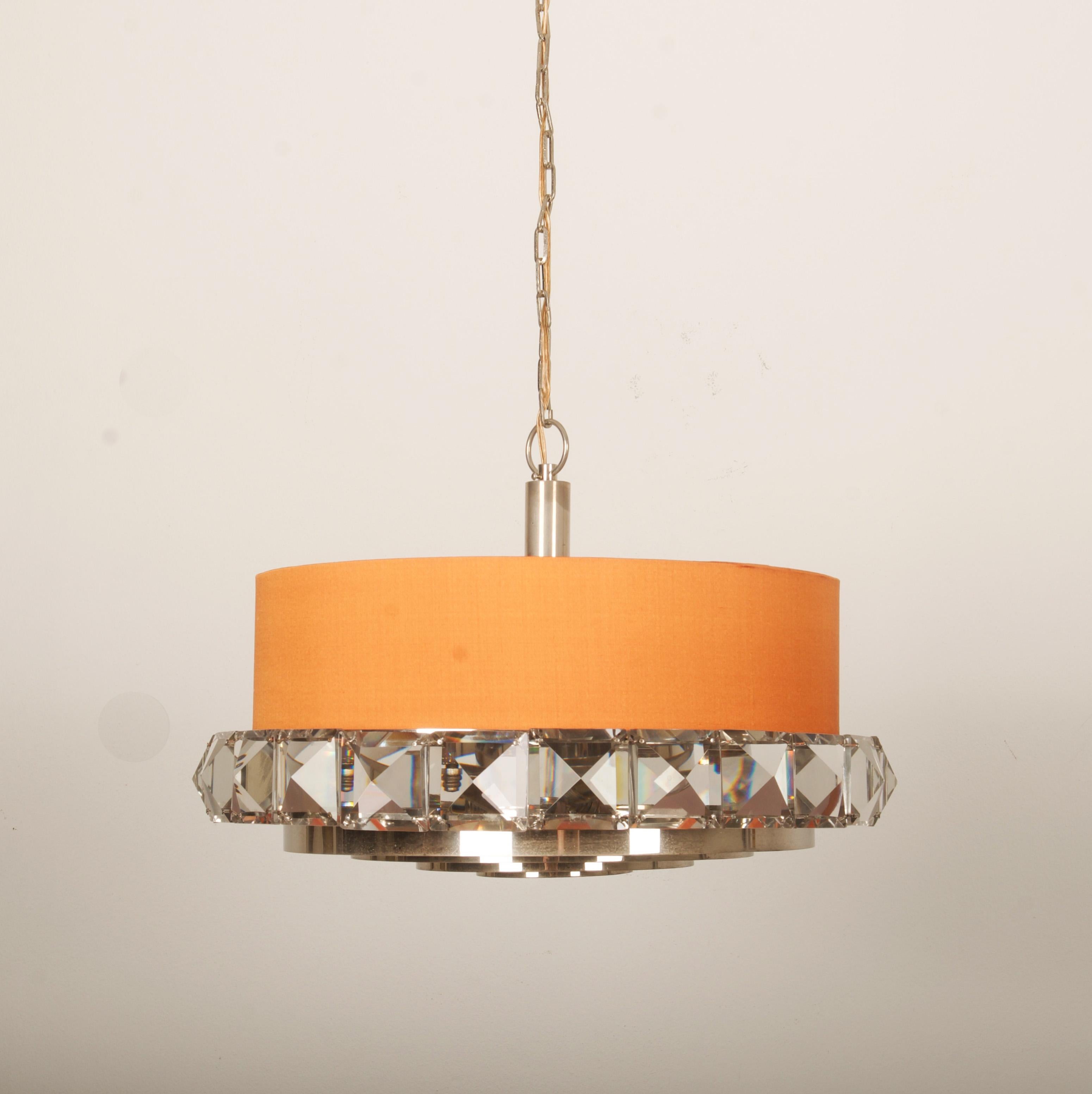 Lampadario in vetro di Orrefors degli anni '60 in vendita 2