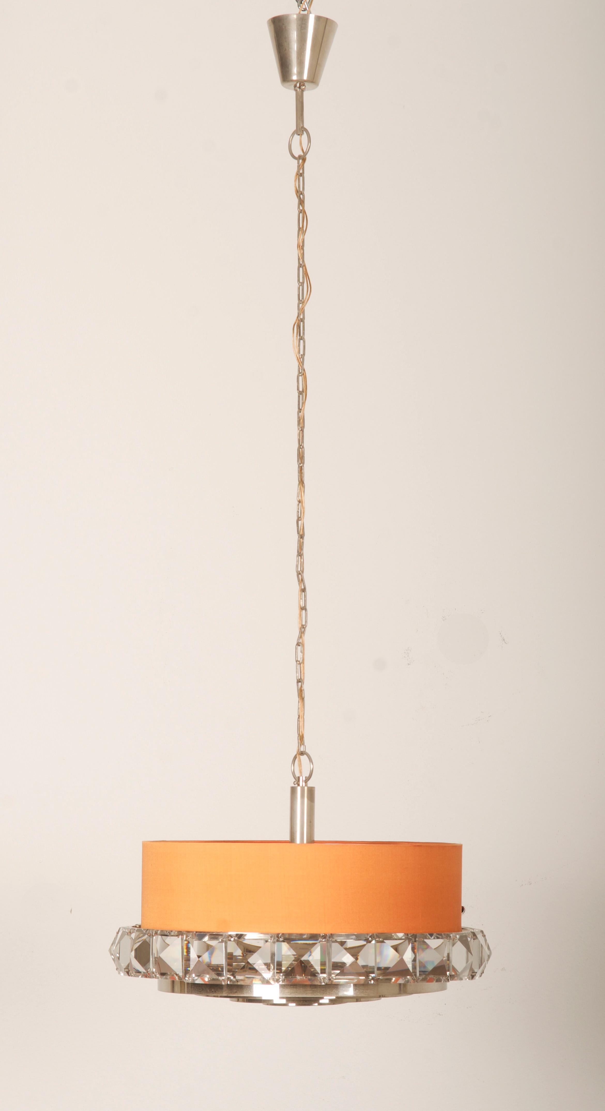 Scandinavo moderno Lampadario in vetro di Orrefors degli anni '60 in vendita
