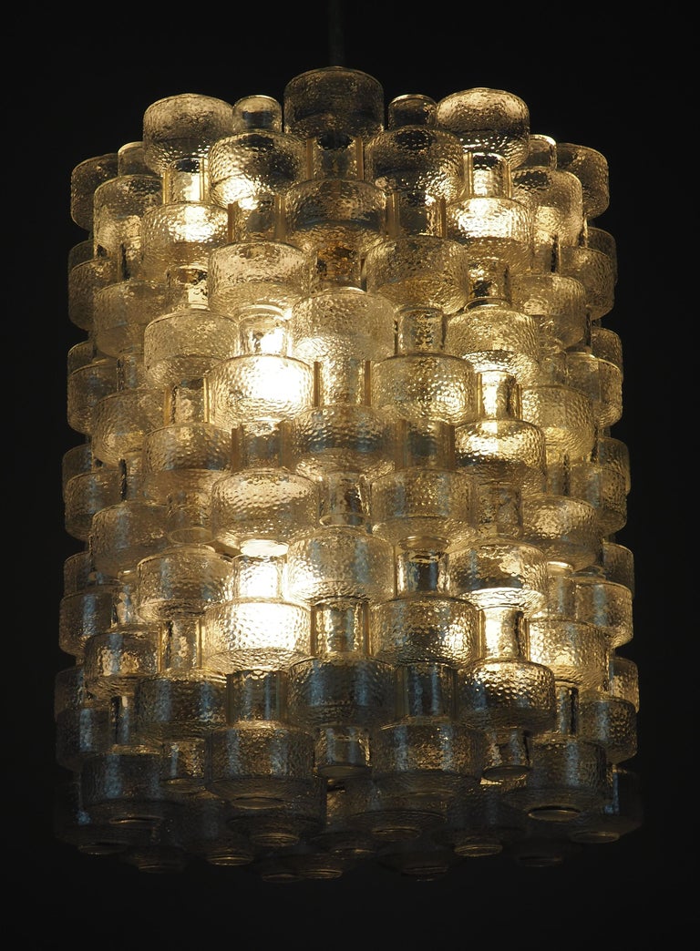 Glass Chandelier "Festival" by Gert Nyström for Orrefors ...