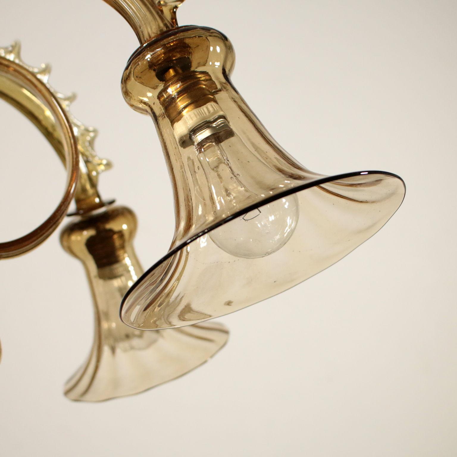 Mid-Century Modern Glass Chandelier from Murano, Italy, 20th Century