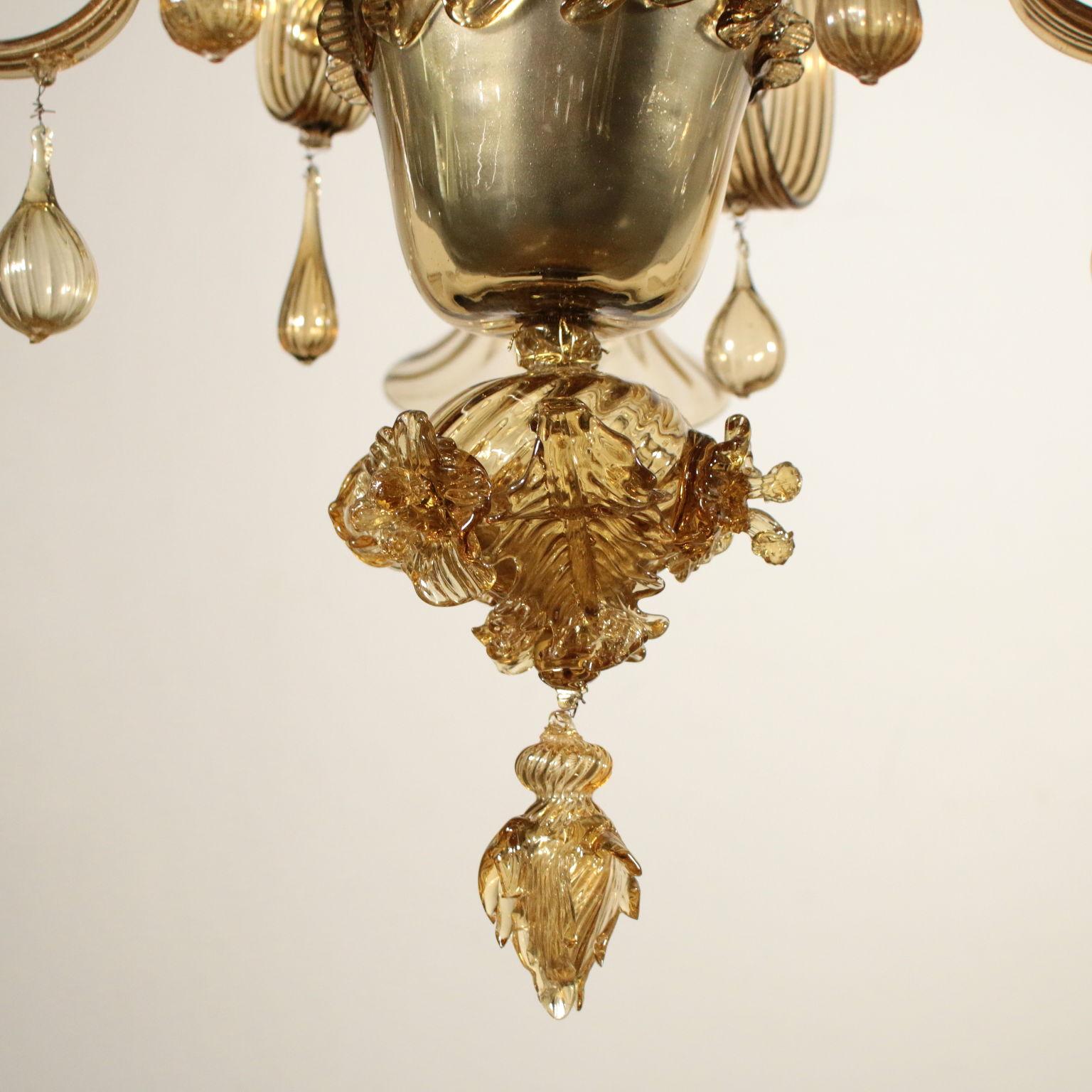 Glass Chandelier from Murano, Italy, 20th Century 1