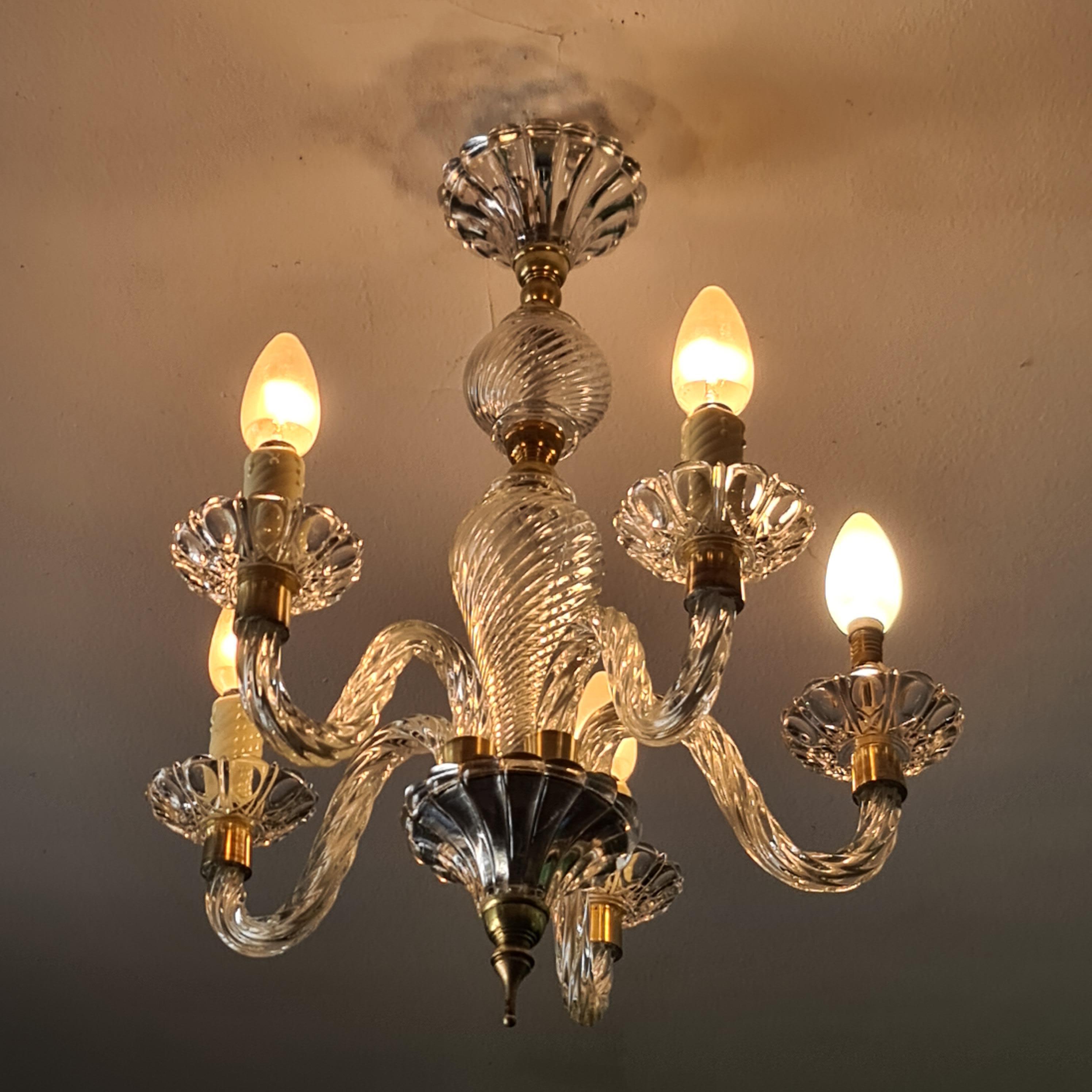 araña de cristal estilo murano Rococó en venta