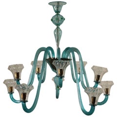 Glass Chandelier Murano, Italy, Mid-1900s
