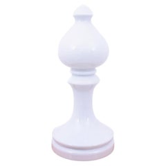 Glass chess piece lamp by Ivan Jakes, 1970s.