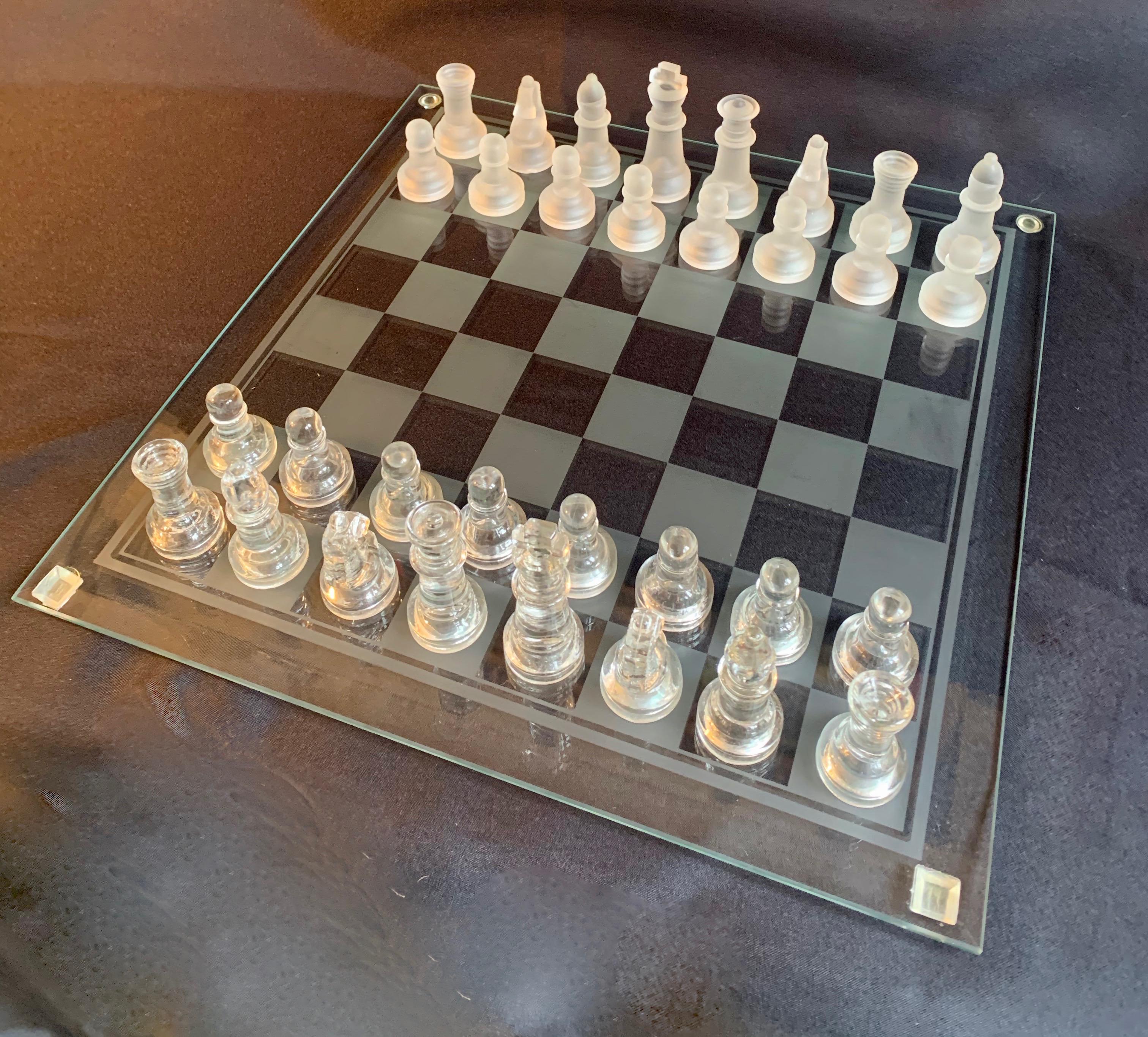 Glass Chess Set 4