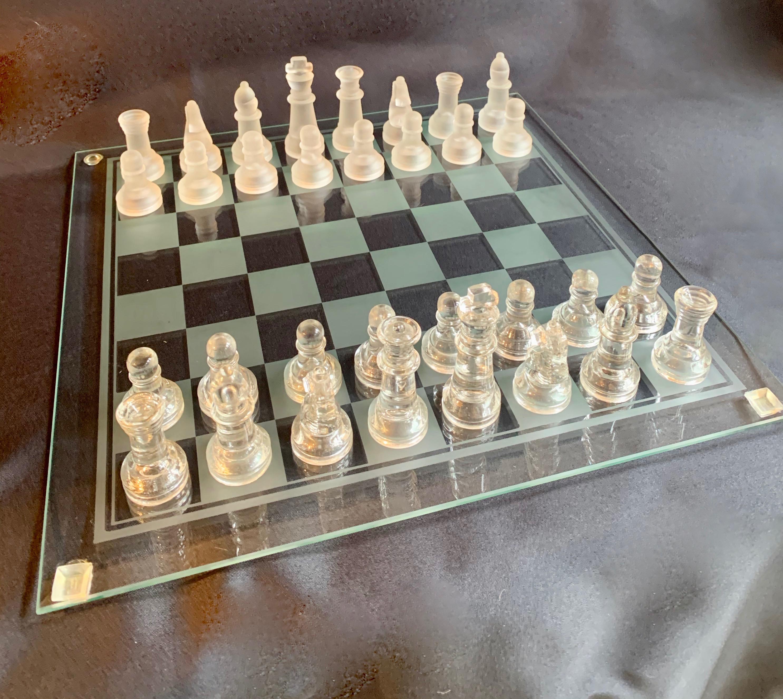 Glass Chess Set 3