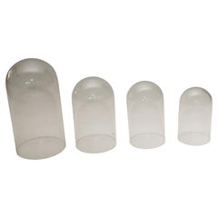 Vintage Glass Cloches- A Set of 4