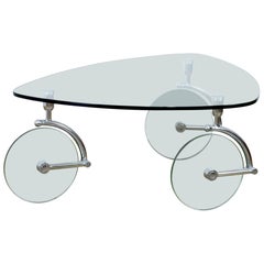 Glass Coffee Table After Gae Aulenti