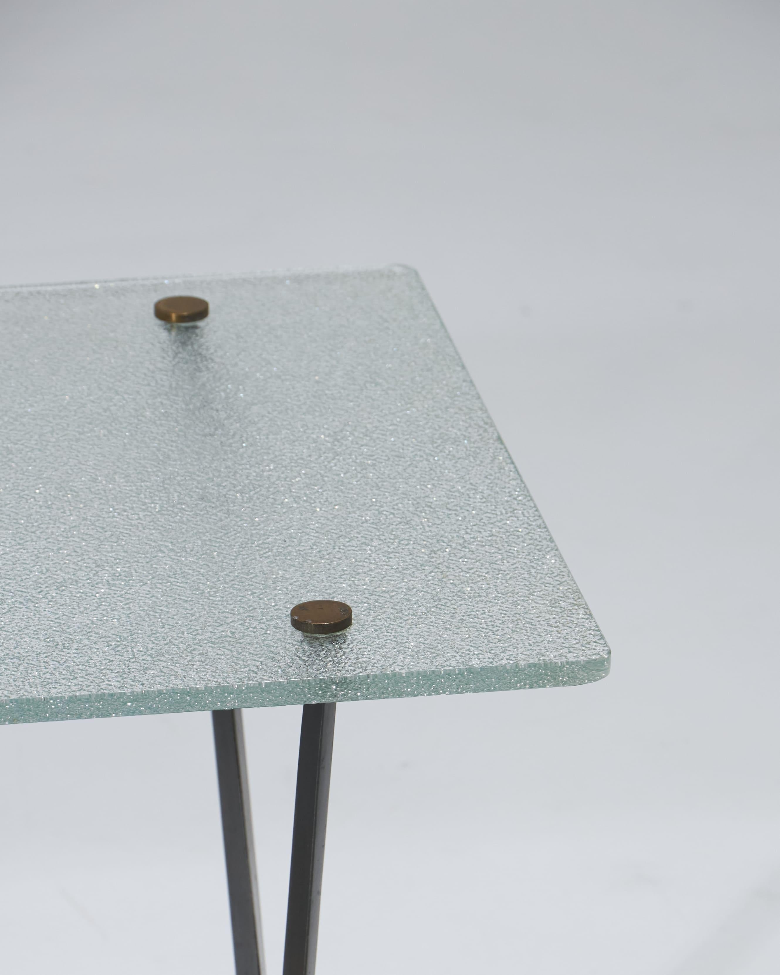 Couchtisch aus Glasglas von Angelo Ostuni, 1950er Jahre im Angebot 6