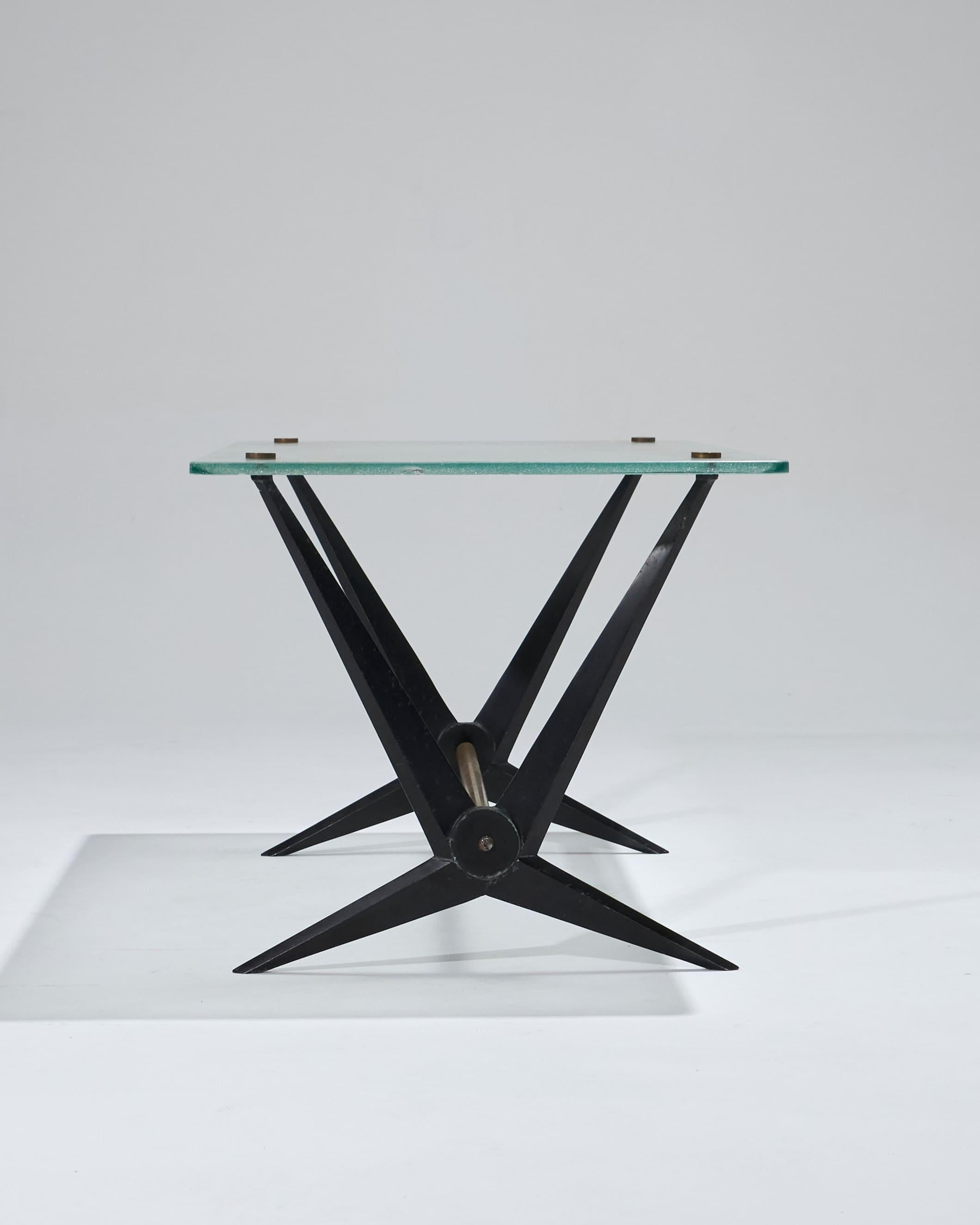 Couchtisch aus Glasglas von Angelo Ostuni, 1950er Jahre (20. Jahrhundert) im Angebot