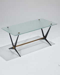 Tavolino in vetro di Angelo Ostuni, anni '50
