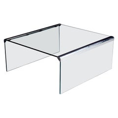 Tavolino in vetro di Gallotti & Radice, Italia, anni '70