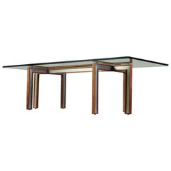 Used Glass Coffee Table by Henning Korch