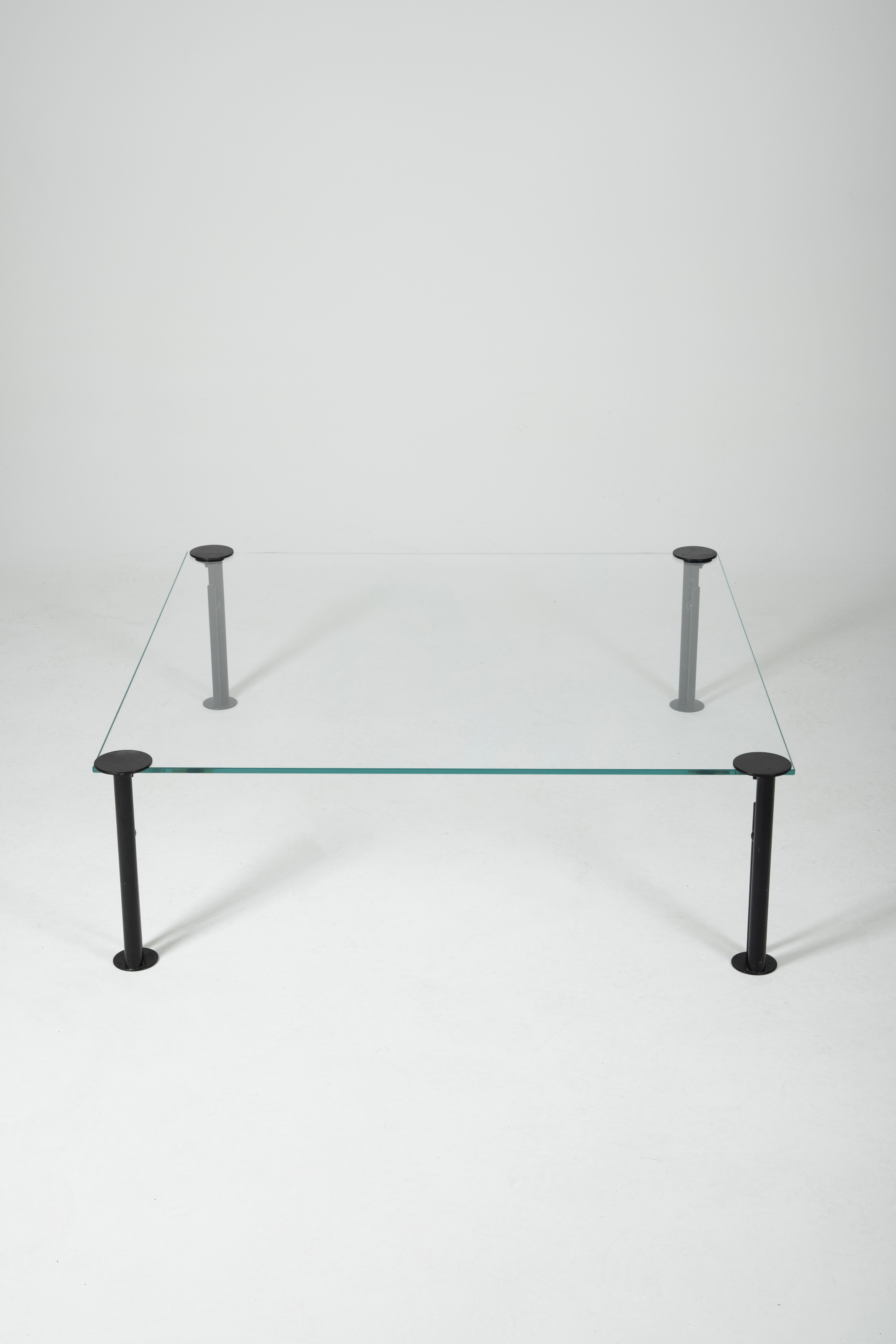 Glass coffee table by Philippe Starck In Good Condition In PARIS, FR