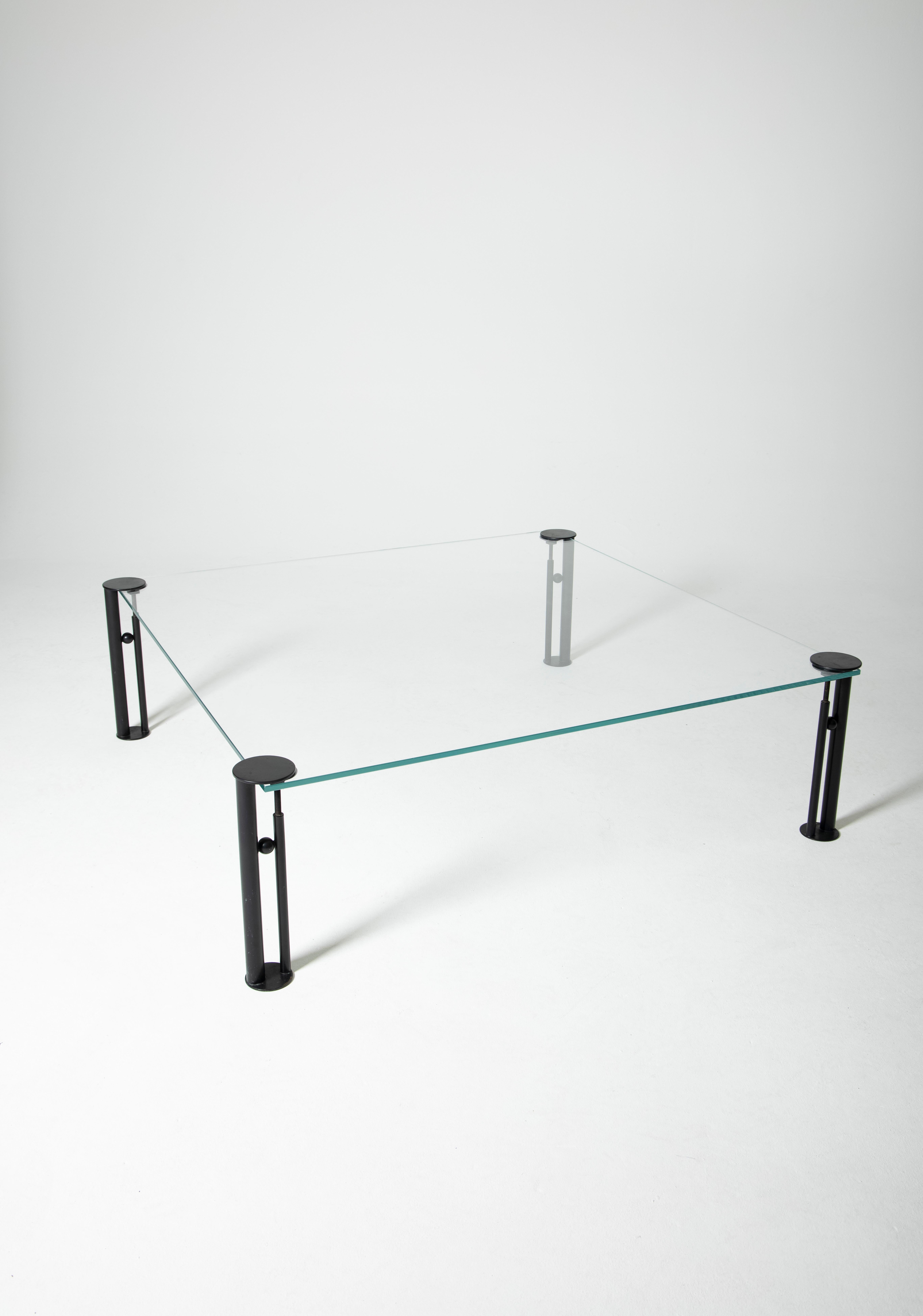 Glass coffee table by Philippe Starck 2