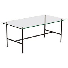 Glass Coffee Table by Pierre Guariche for Disderot, France, 1950s