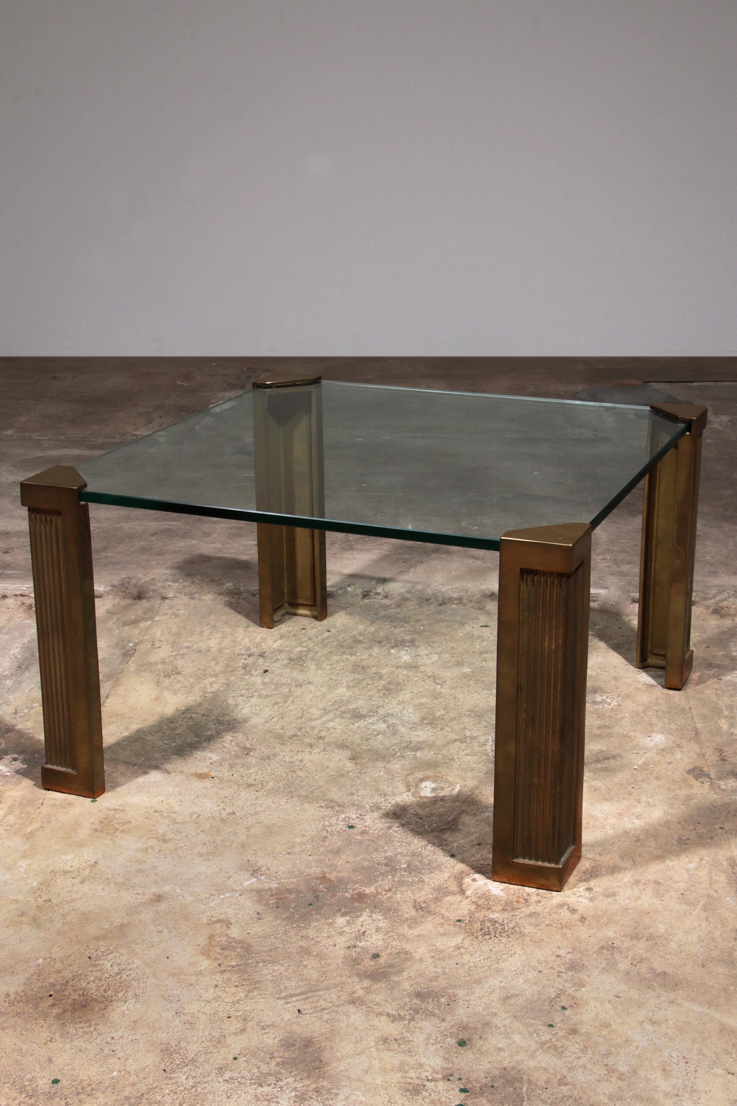 Mid-Century Modern Design de table basse en verre de Peter Ghyczy, années 1970, modèle T14 en vente