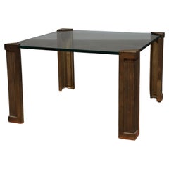 Glas Couchtisch design von Peter Ghyczy 1970er modell T14