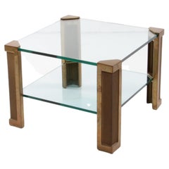 Conception de table basse en verre de Peter Ghyczy, modèle T14D, 1970