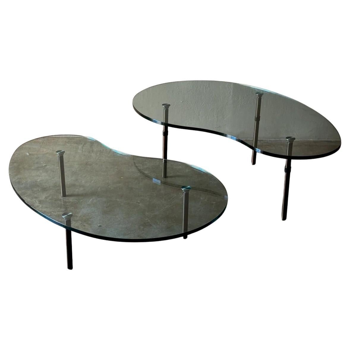 Mesa baja de cristal