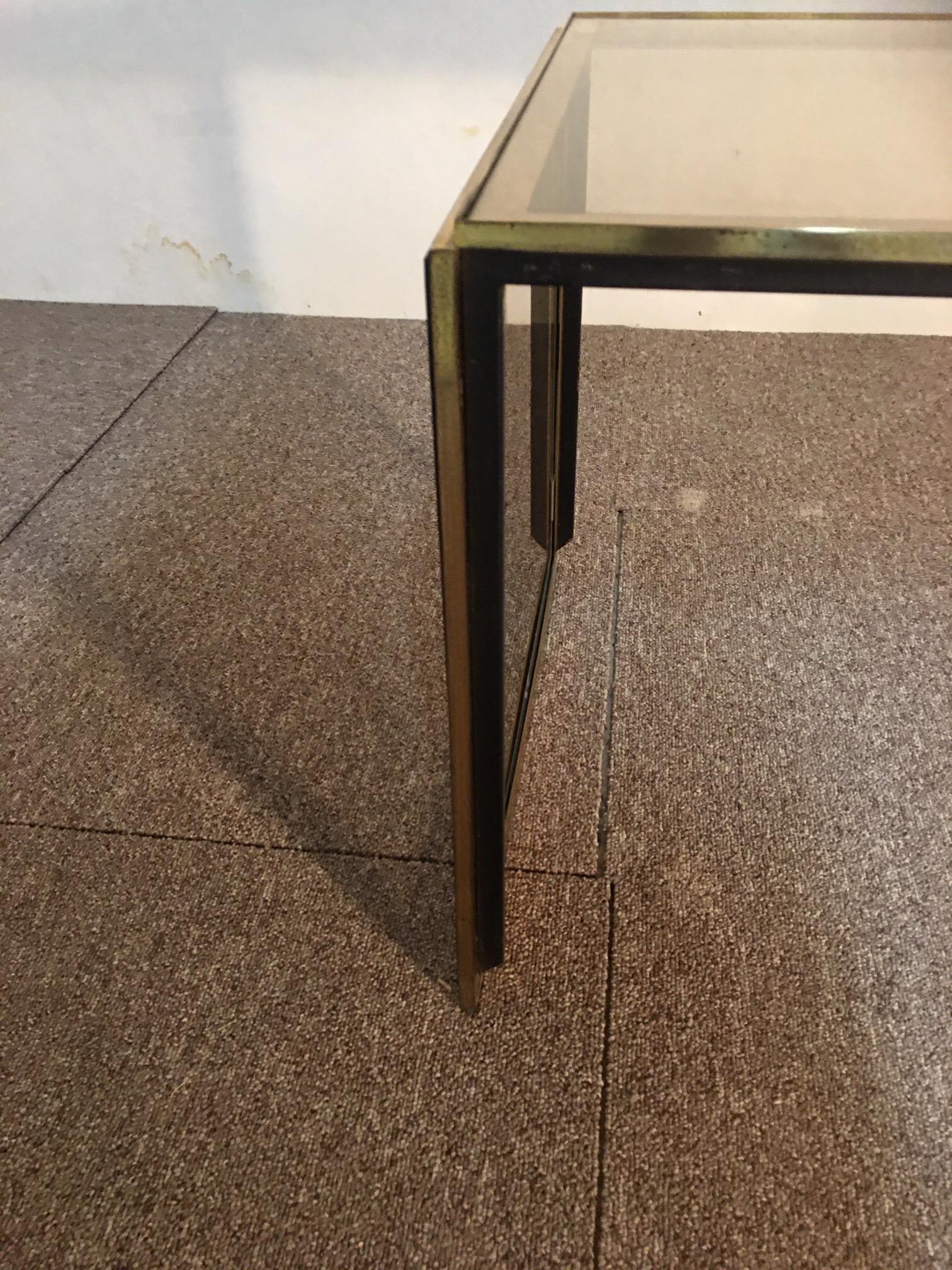 Mid-20th Century Glass Coffee Table, Italy, Romeo Rega, Design, 1960s For Sale