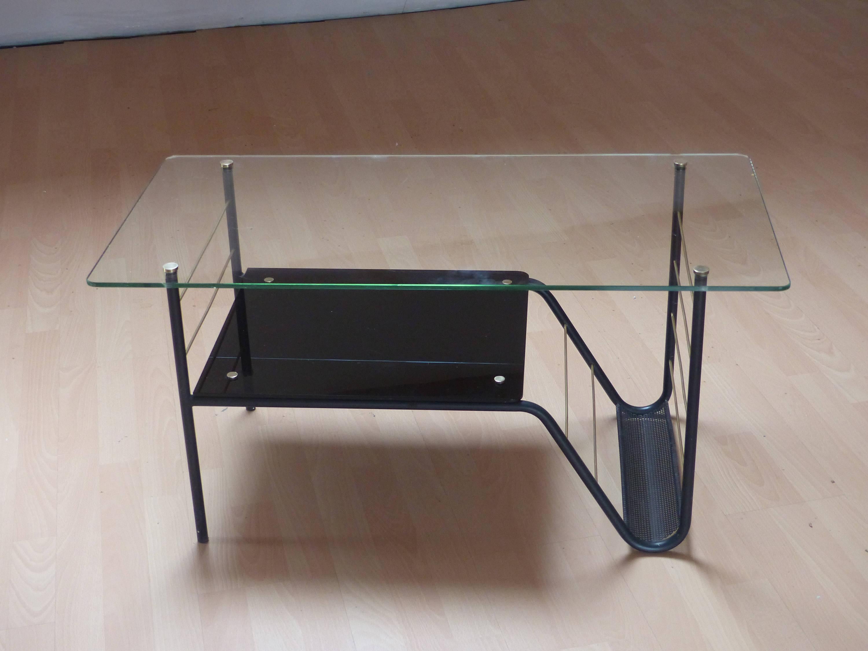 Glass Coffee Table of Pierre Guariche for Airborne, France 2