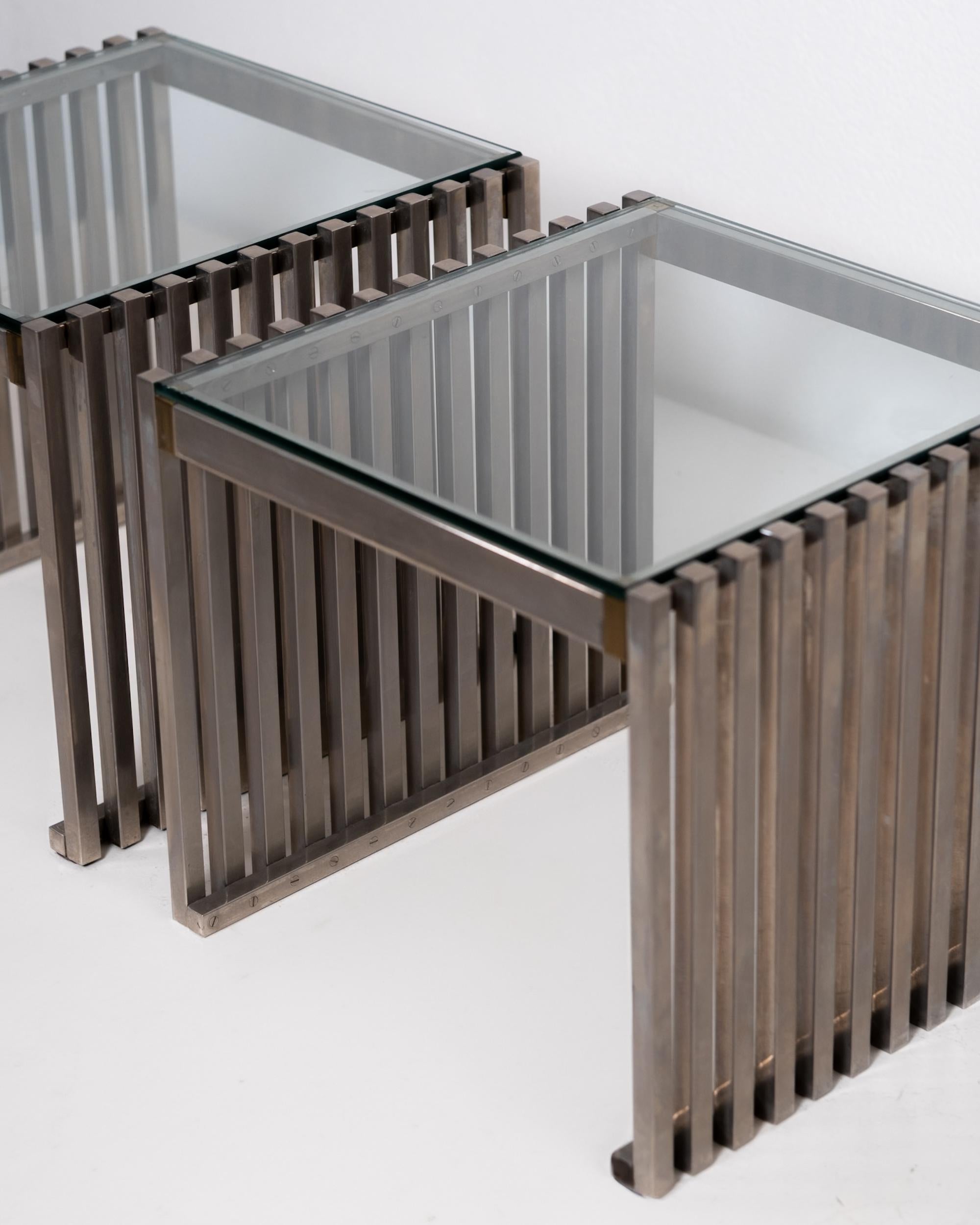 Mid-Century Modern Glass Coffee Tables (2) For Sale