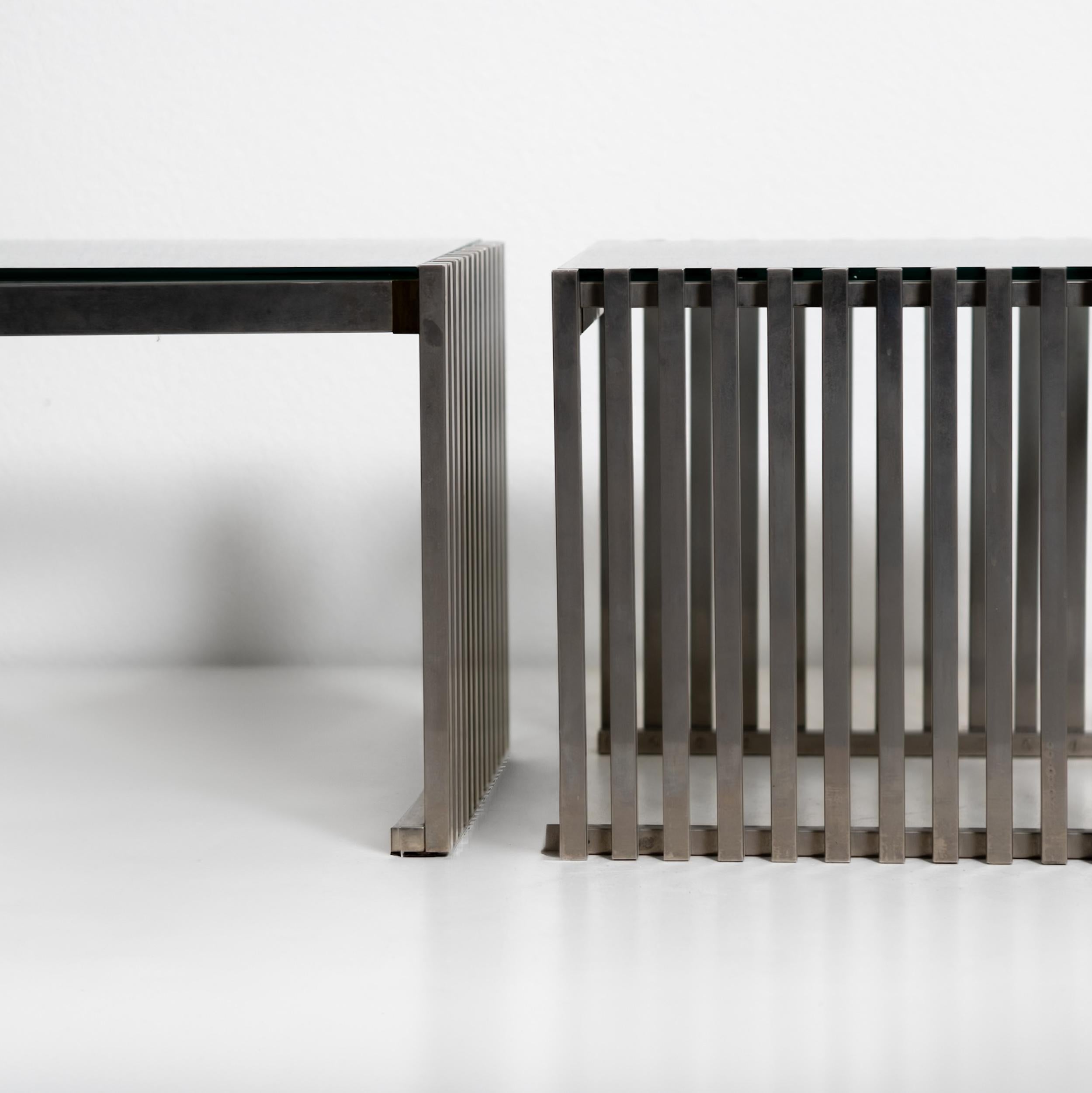 Glass Coffee Tables (2) For Sale 1