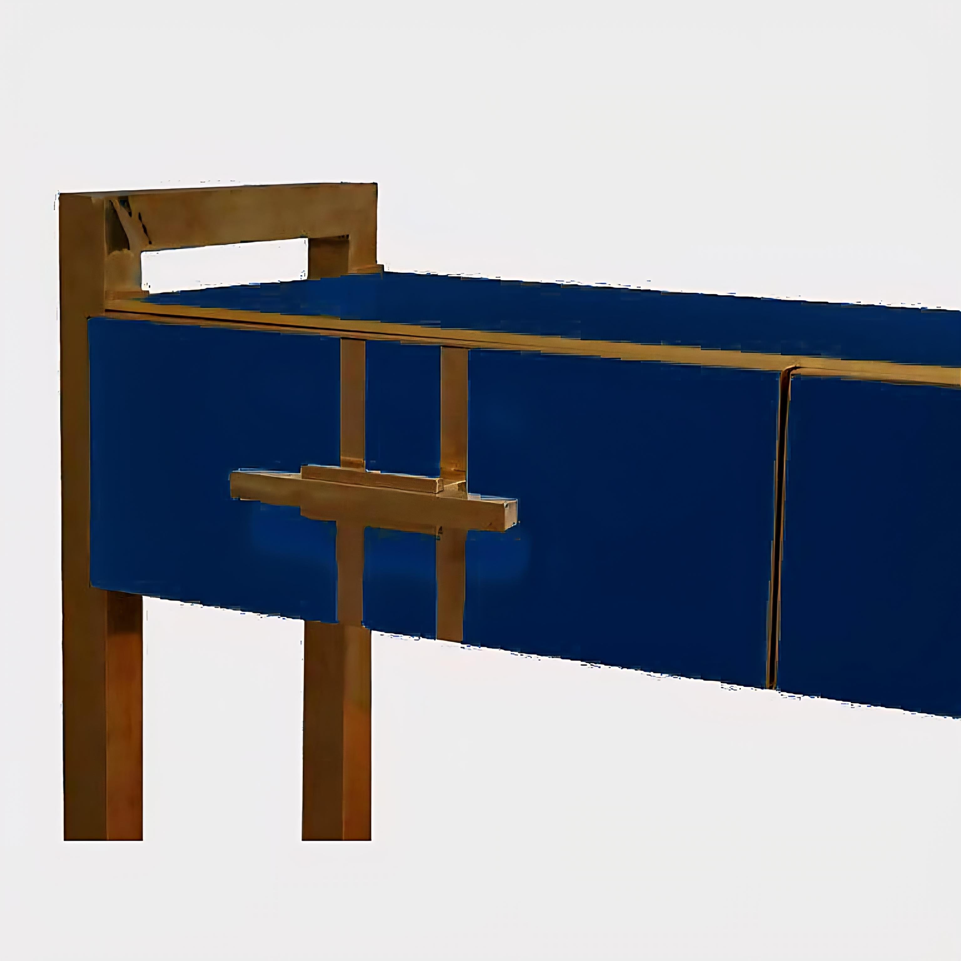 Smussato Glass console handcrafted Justfurnituress Ideal as an entryway console or vanity in vendita