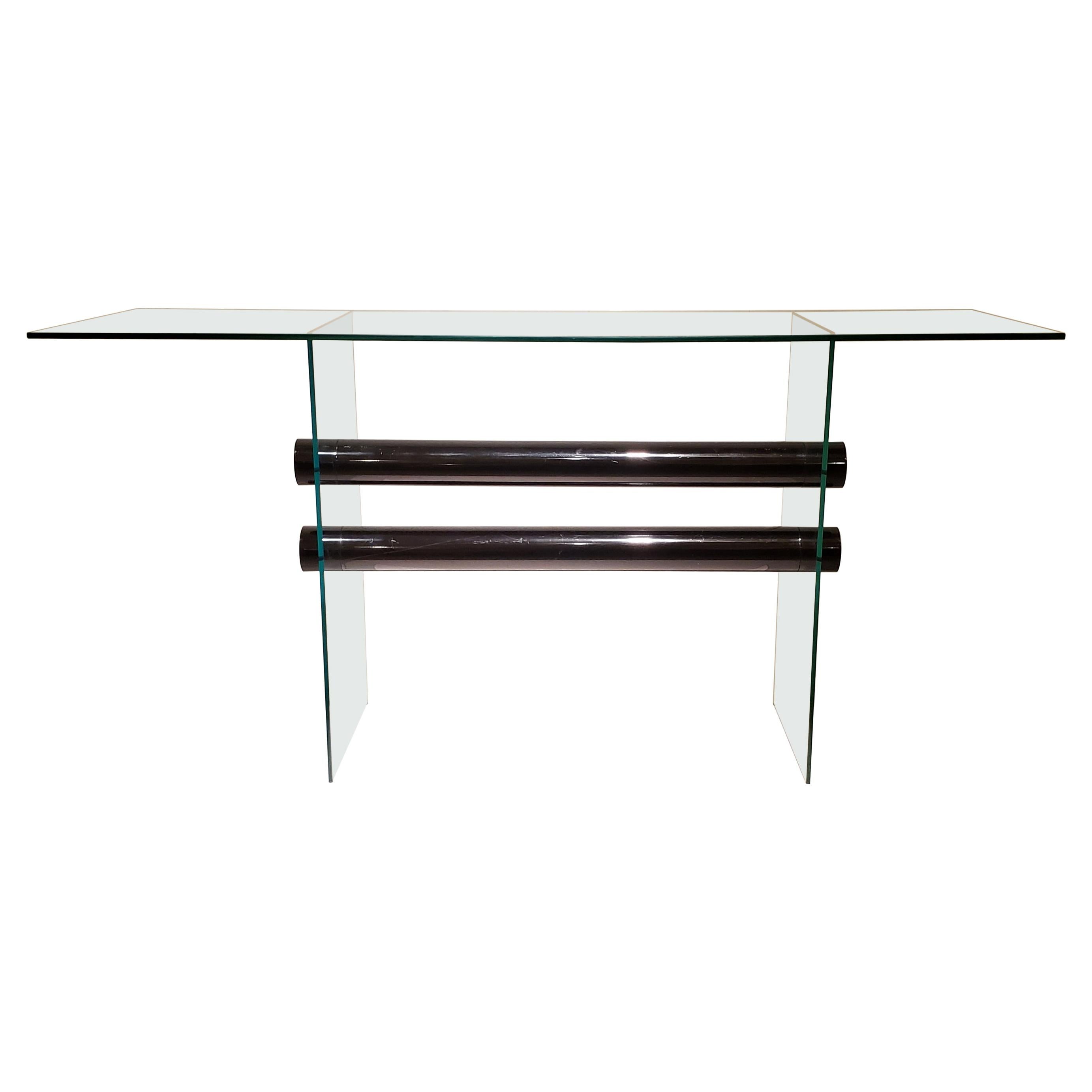 Glass Console Table by Pace Collection