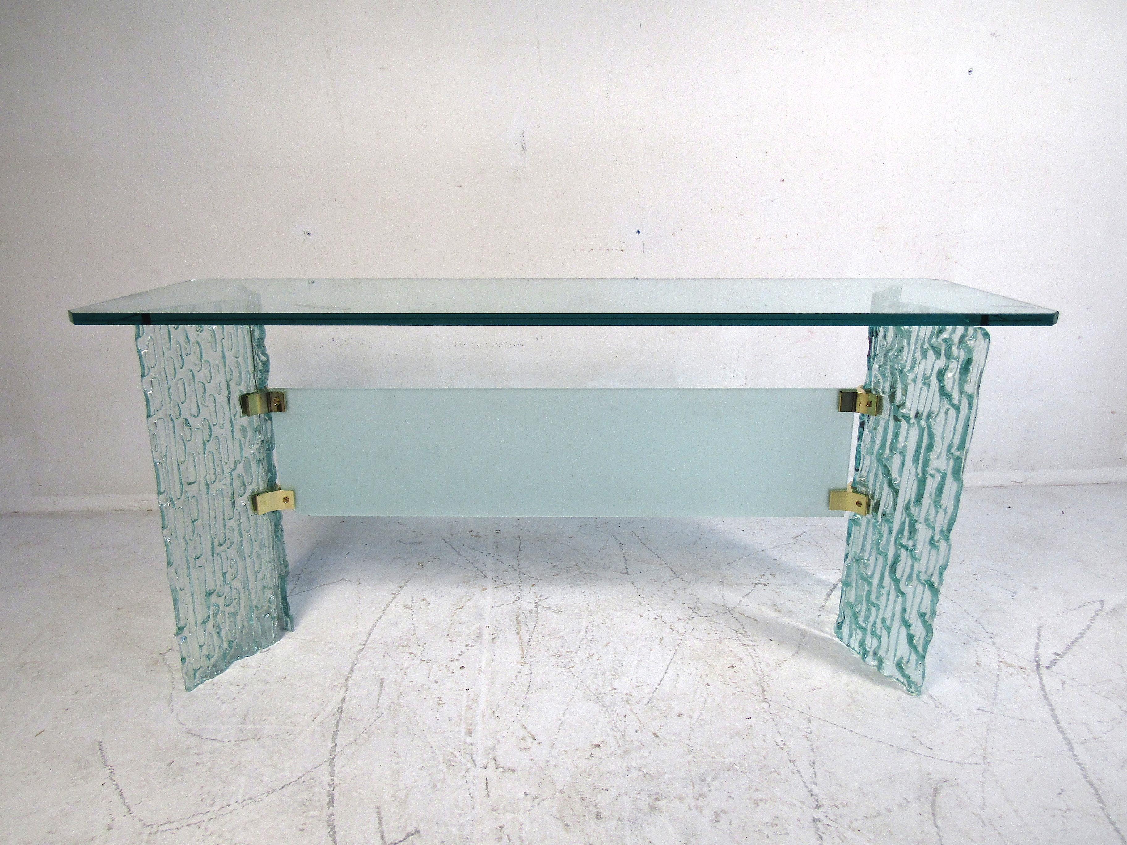 Modern Glass Console Table