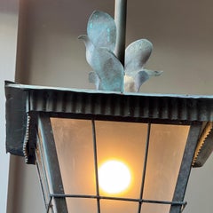 Glass & Copper Lantern, Finland, 1930s
