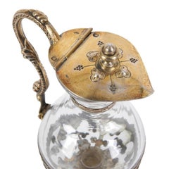 Glass Cruet In A Silver Frame, France, End of 19th - Beg. of 20th Century