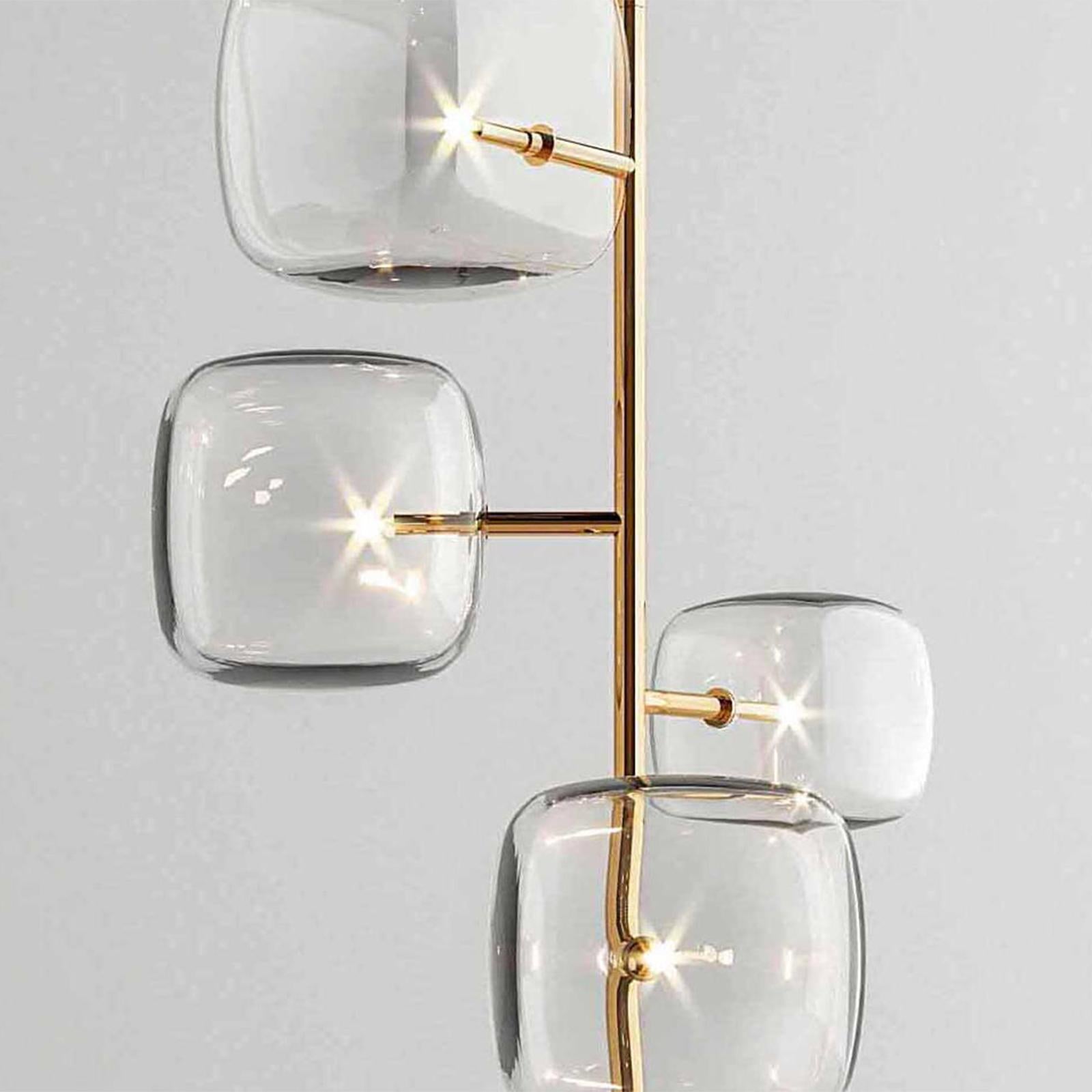 XXIe siècle et contemporain Lampadaire en forme de cubes de verre en vente