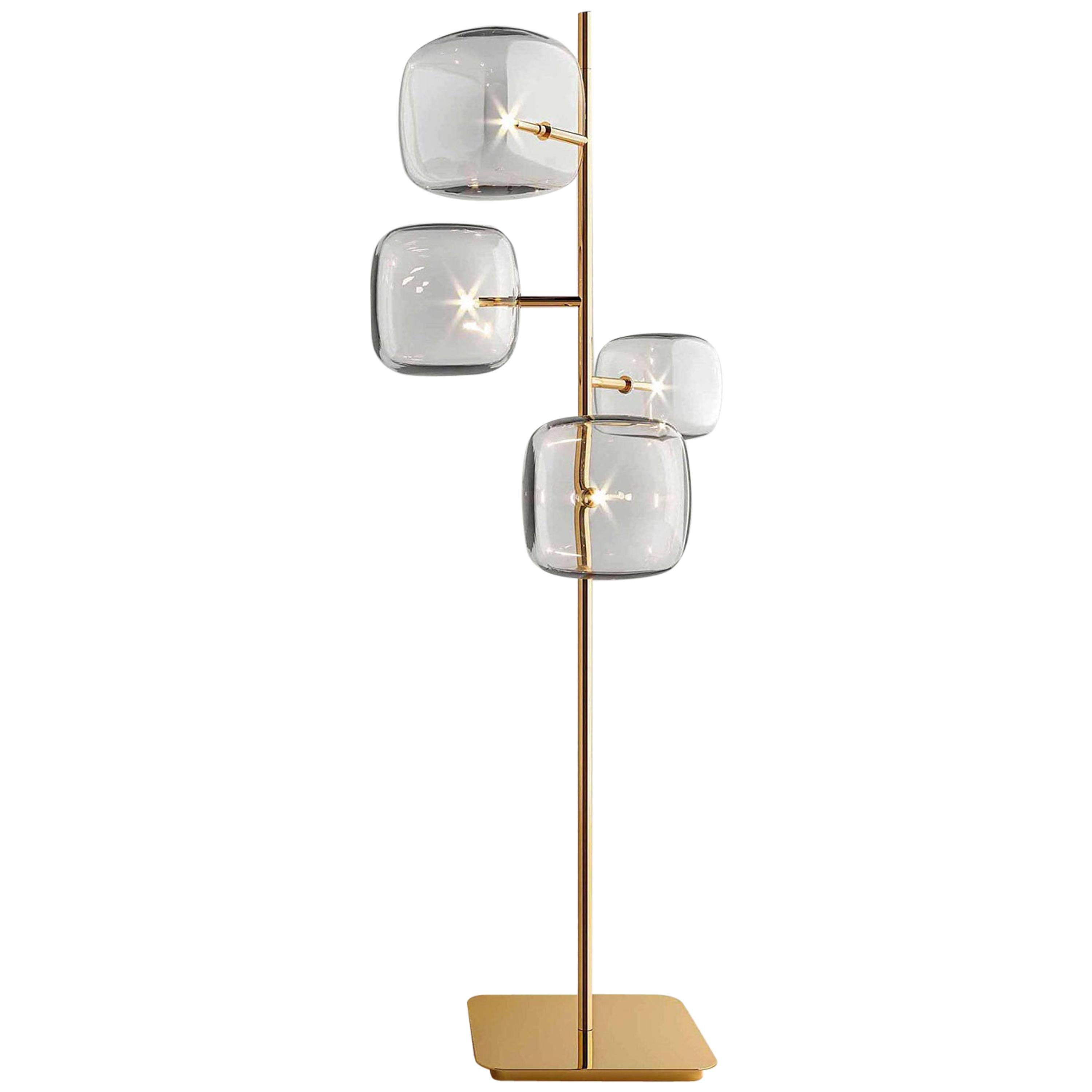 Glass Cubes Floor Lamp For Sale