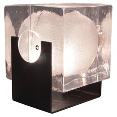 Glass Cubosfera Table Lamp by Uno Westerberg for Pukeberg, Sweden, 1960s